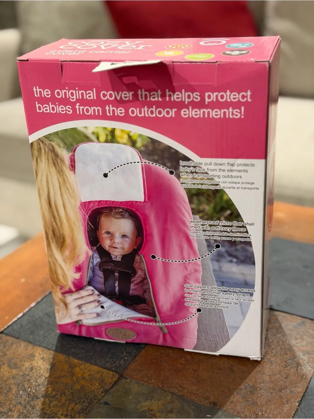 New never opened Infant Carrier Cover in Pink